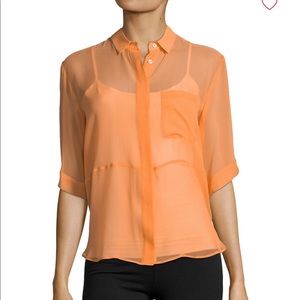 MSGM silk sheer shirt